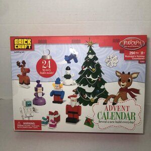 Brickcraft Rudolph Advent Calendar (294- Plastic Piece Set) Countdown Christmas